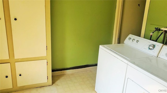 14183 State Route 90, Summerhill, NY 13092 - washroom featuring washing machine and dryer and light flooring