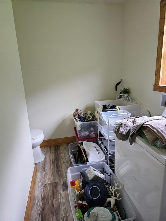 27 Watson Farm Rd, Summit, PA 16720 - bathroom featuring wood finished floors and toilet
