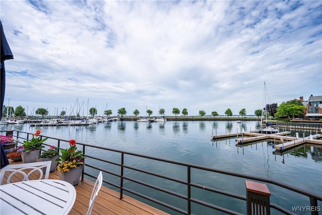 176 Rivermist Dr, Buffalo, NY 14202 - water view with a floating dock