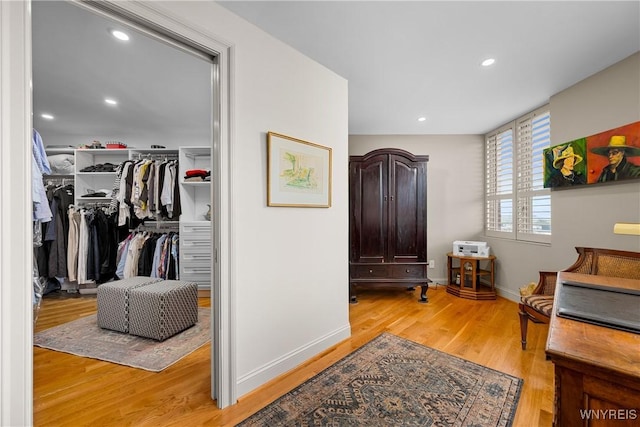 176 Rivermist Dr, Buffalo, NY 14202 - hall featuring wood finished floors and recessed lighting