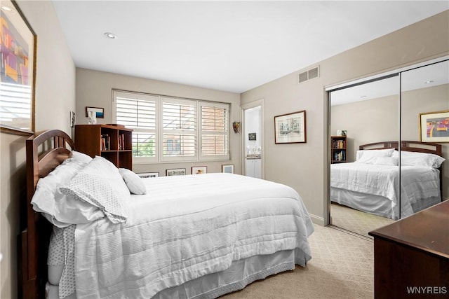 176 Rivermist Dr, Buffalo, NY 14202 - carpeted bedroom with a closet and recessed lighting