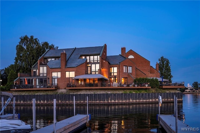 176 Rivermist Dr, Buffalo, NY 14202 - dock area featuring a water view
