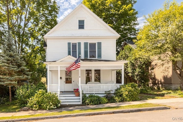 6 Union St, Cazenovia, NY 13035 - view of front of house with covered porch
