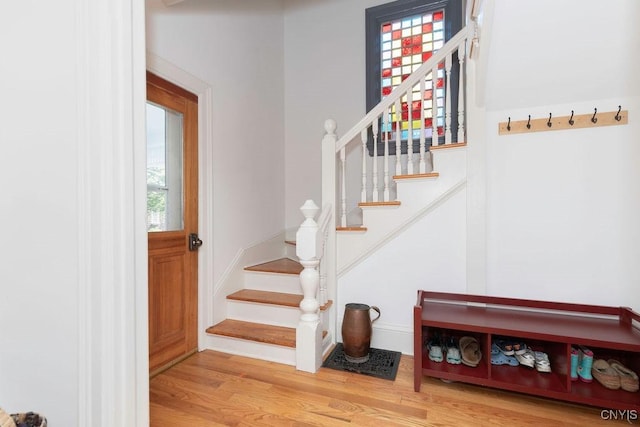 6 Union St, Cazenovia, NY 13035 - staircase featuring wood finished floors