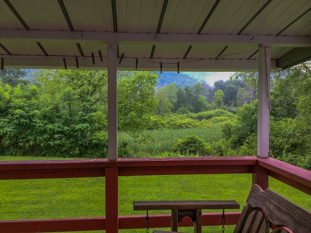 8198 Rte 46, Keating Town, PA 16749 - wooden terrace featuring a forest view