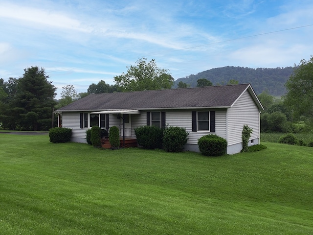 8198 Rte 46, Keating Town, PA 16749 - ranch-style house featuring a front yard and a mountain view