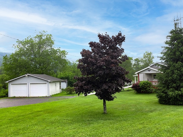 8198 Rte 46, Keating Town, PA 16749 - view of grassy yard with a detached garage and an outdoor structure