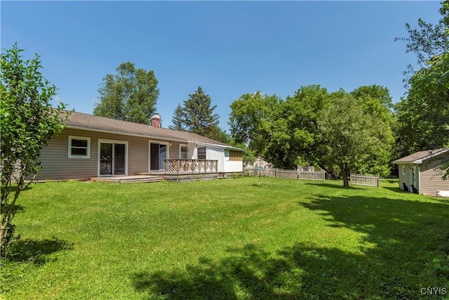 16 Vine Cir, Whitestown, NY 13492 - view of yard with a deck