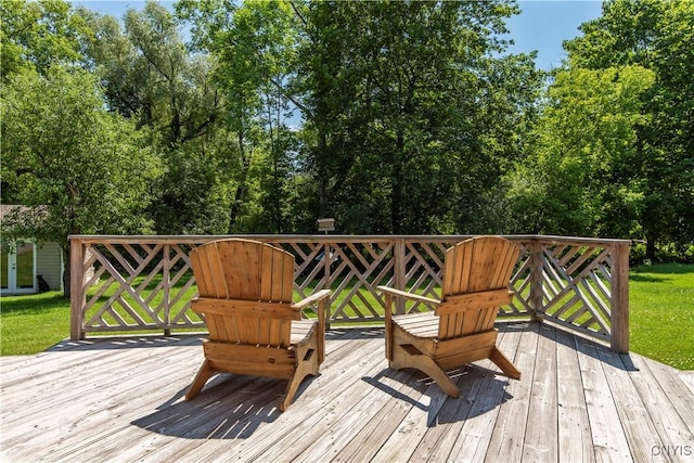 16 Vine Cir, Whitestown, NY 13492 - deck featuring french doors and a yard