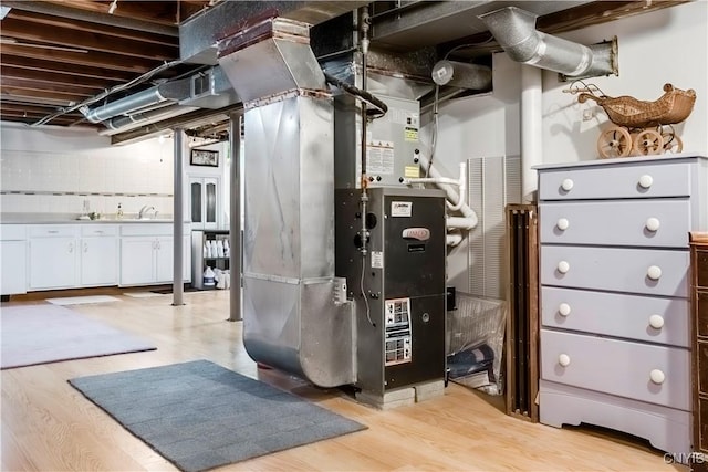 16 Vine Cir, Whitestown, NY 13492 - utilities featuring heating unit and a sink