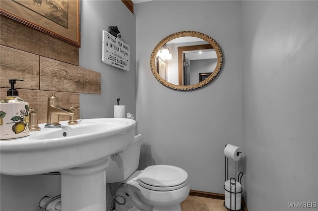 2244 Lockport Olcott Rd, Newfane, NY 14108 - bathroom with toilet and tile patterned flooring