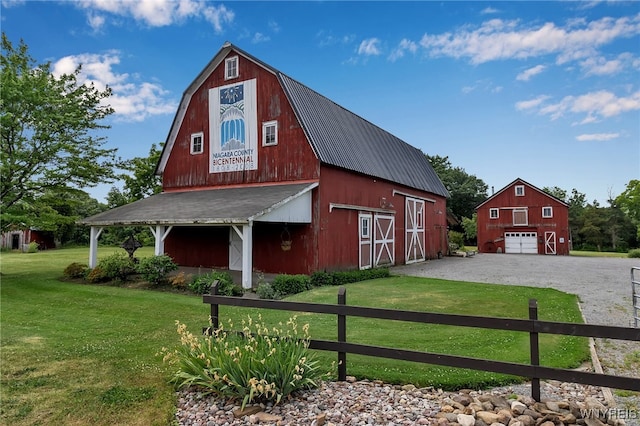 2244 Lockport Olcott Rd, Newfane, NY 14108 - view of barn featuring gravel driveway