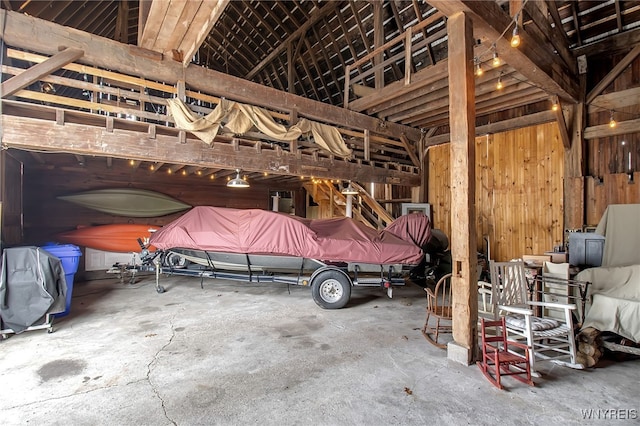 2244 Lockport Olcott Rd, Newfane, NY 14108 - misc room with a garage and concrete floors