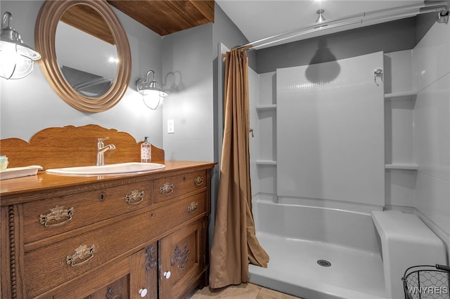 2244 Lockport Olcott Rd, Newfane, NY 14108 - full bathroom featuring a shower with shower curtain and vanity