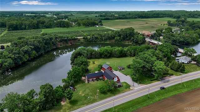 2244 Lockport Olcott Rd, Newfane, NY 14108 - aerial view of property and surrounding area with a large body of water and rural landscape