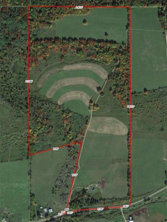 2857 County Route 84, Troupsburg, NY 14885 - map / location featuring property boundaries highlighted