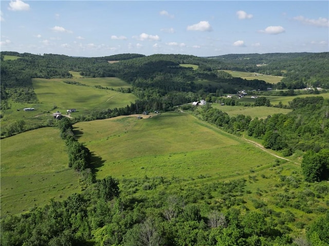 2857 County Route 84, Troupsburg, NY 14885 - aerial overview of property's location with rural landscape