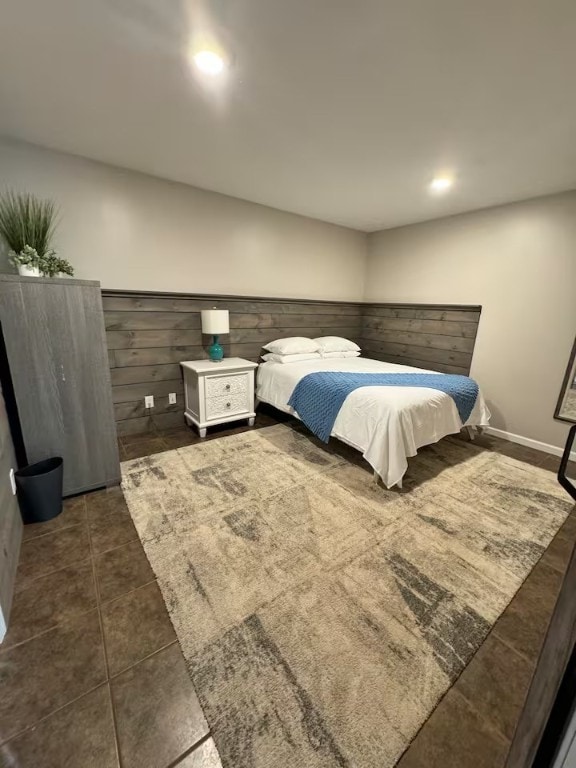 1565 Tupper Hill Rd, Franklin, NY 13775 - bedroom featuring dark tile patterned floors and recessed lighting