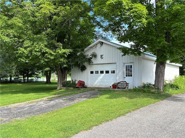 21 Main St, Maryland, NY 12155 - detached garage with asphalt driveway