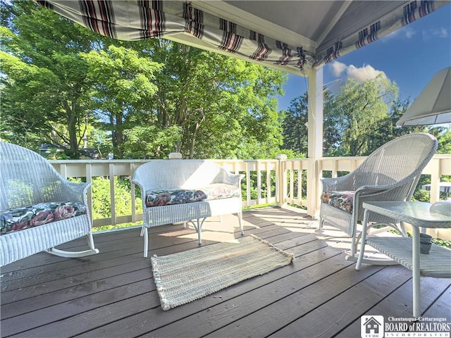 20 Elm Ln Unit E5, Chautauqua, NY 14722 - view of wooden deck