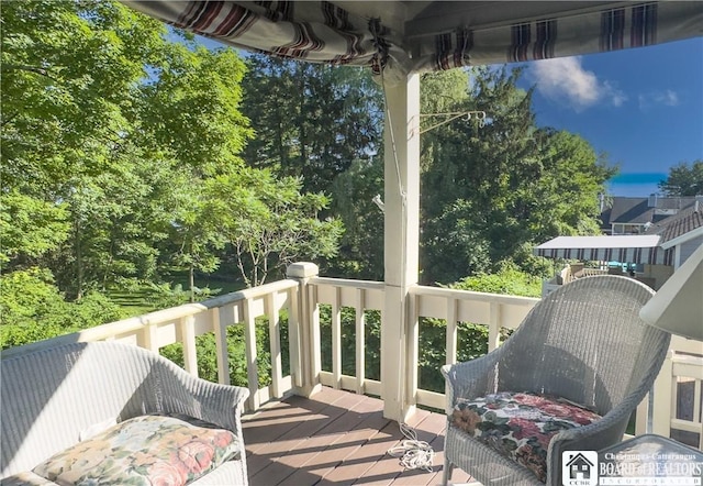 20 Elm Ln Unit E5, Chautauqua, NY 14722 - view of wooden terrace