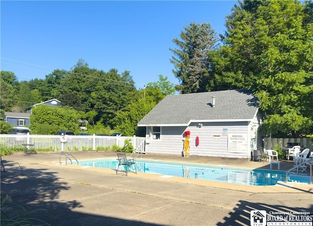 20 Elm Ln Unit E5, Chautauqua, NY 14722 - community pool with a patio area and an outdoor structure
