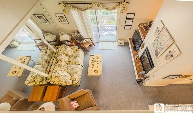 20 Elm Ln Unit E5, Chautauqua, NY 14722 - living area featuring a fireplace