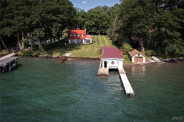 2761 E Lake Rd, Skaneateles, NY 13152 - dock featuring a water view