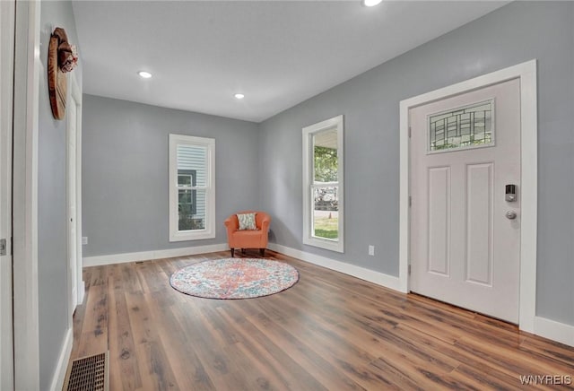 12 Clark St, Perry, NY 14530 - foyer with wood finished floors and recessed lighting