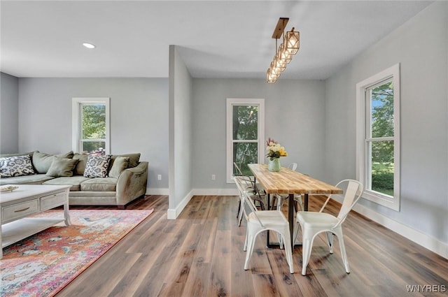 12 Clark St, Perry, NY 14530 - dining area with wood finished floors and recessed lighting