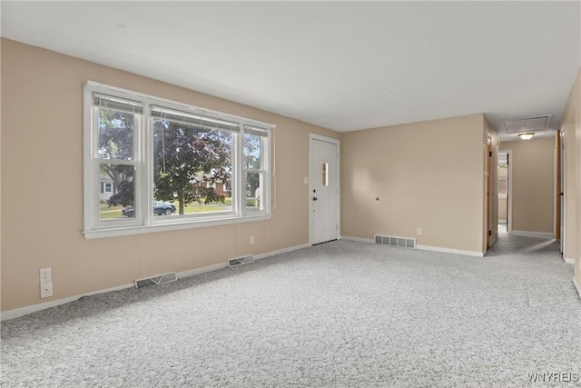 73 Willowcrest Dr, West Seneca, NY 14224 - unfurnished living room with carpet and attic access
