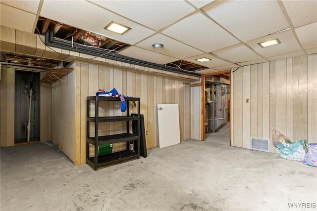 73 Willowcrest Dr, West Seneca, NY 14224 - below grade area featuring wooden walls