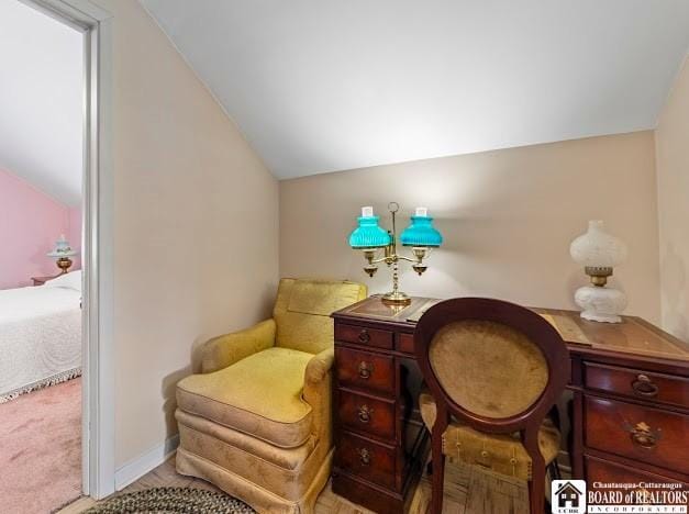 5005 W Main Rd, Pomfret, NY 14063 - living area with lofted ceiling and carpet
