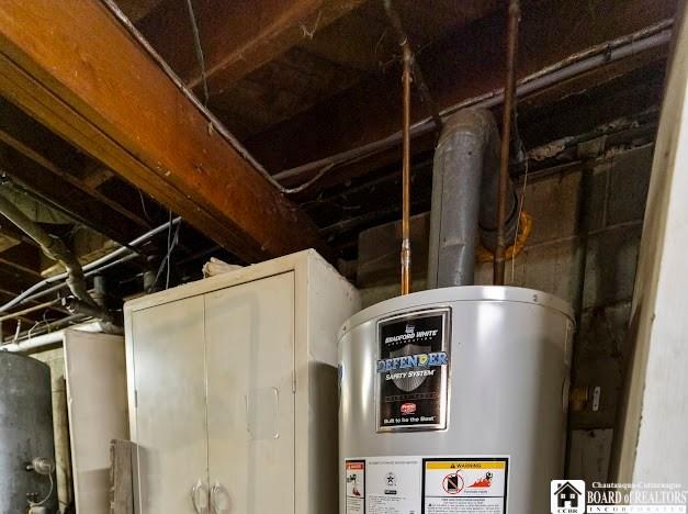 5005 W Main Rd, Pomfret, NY 14063 - utility room with water heater