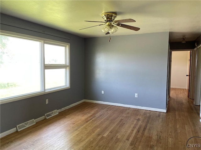17106 State Route 3, Hounsfield, NY 13601 - spare room featuring ceiling fan and wood finished floors