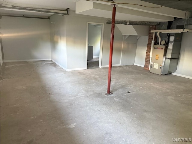2656 Oakwood Ave, Hamburg, NY 14075 - basement with heating unit and baseboards