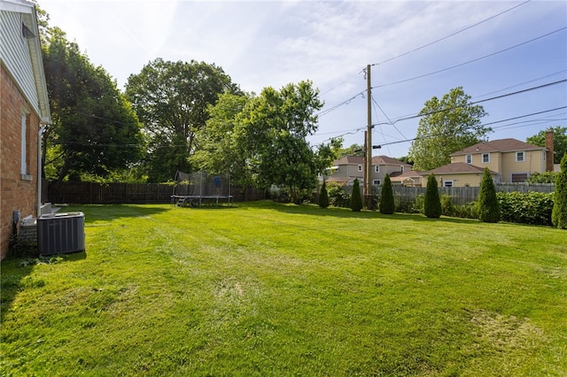 304 Simpson Rd, Irondequoit, NY 14617 - fenced backyard with a trampoline and a residential view