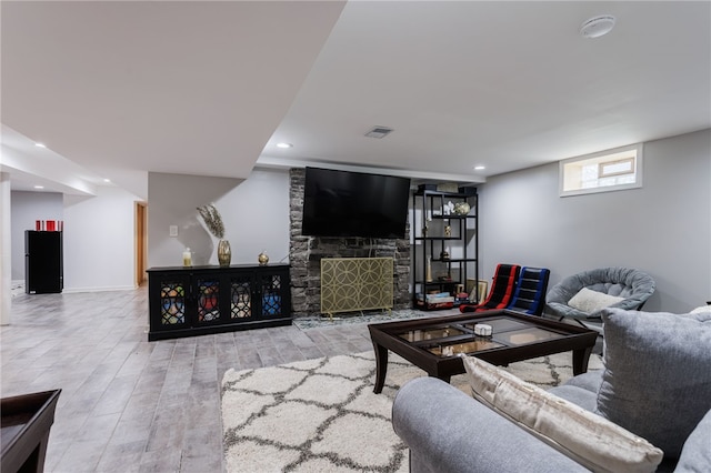 304 Simpson Rd, Irondequoit, NY 14617 - living area with recessed lighting and wood finished floors