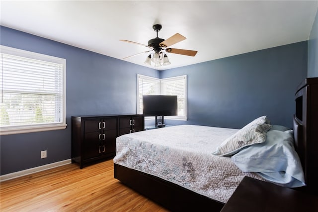 304 Simpson Rd, Irondequoit, NY 14617 - bedroom featuring light wood-style floors and ceiling fan