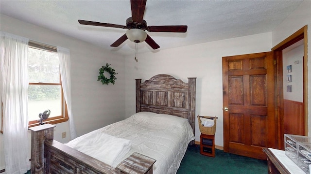 9447 County Route 75, Pulteney, NY 14418 - carpeted bedroom featuring a ceiling fan