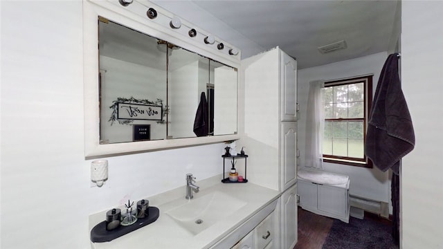 9447 County Route 75, Pulteney, NY 14418 - bathroom with vanity and wood finished floors
