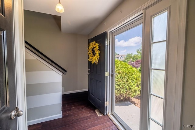 110 Clark Cir, Lenox, NY 13032 - entrance foyer featuring dark wood-type flooring and healthy amount of natural light