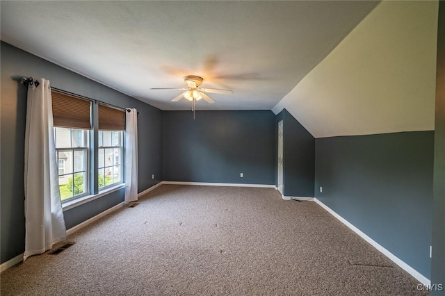 110 Clark Cir, Lenox, NY 13032 - bonus room featuring a ceiling fan, carpet flooring, and lofted ceiling