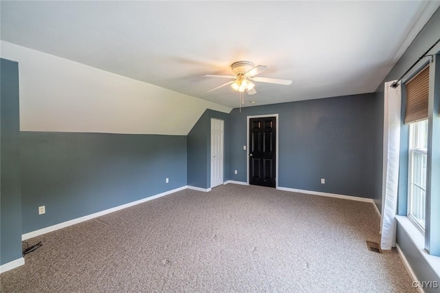 110 Clark Cir, Lenox, NY 13032 - bonus room with ceiling fan, carpet floors, and vaulted ceiling
