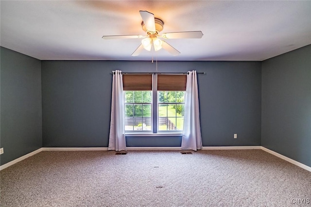 110 Clark Cir, Lenox, NY 13032 - carpeted empty room featuring ceiling fan and baseboards