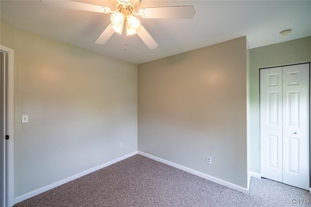 110 Clark Cir, Lenox, NY 13032 - unfurnished bedroom featuring carpet, a closet, and ceiling fan