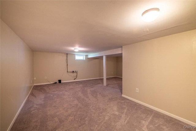 110 Clark Cir, Lenox, NY 13032 - basement featuring carpet flooring and baseboards