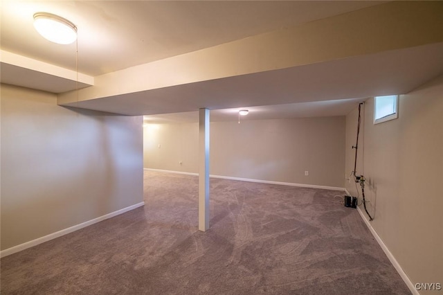 110 Clark Cir, Lenox, NY 13032 - basement featuring carpet floors and baseboards