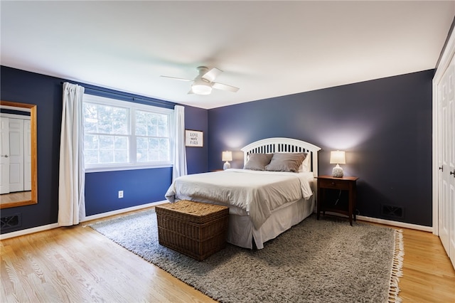 7 Chipping Rdg, Perinton, NY 14450 - bedroom featuring wood finished floors and a ceiling fan