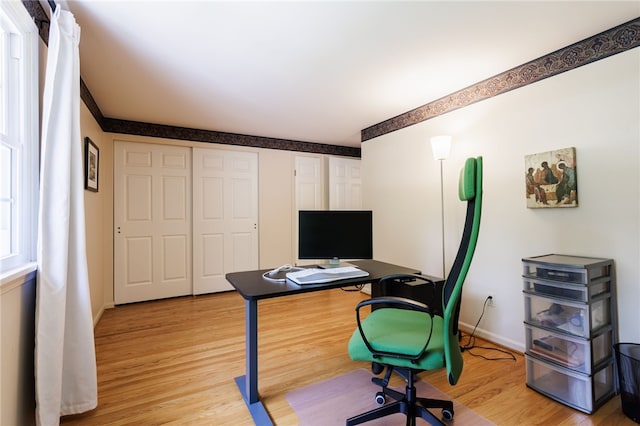 7 Chipping Rdg, Perinton, NY 14450 - home office with light wood-style floors and baseboards